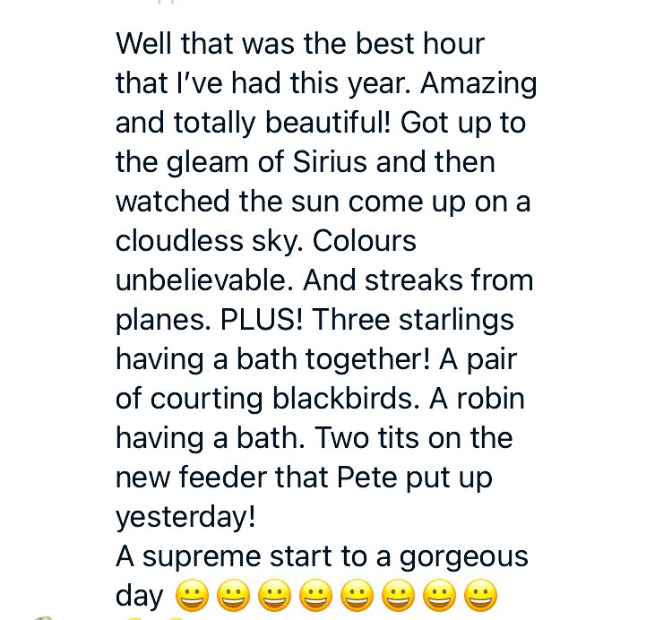 Kate_Bradbury's tweet photo. Safe to say mum enjoyed her #BigGardenBirdWatch π #gleamofsirius #idontknoweither π https://t.co/tPcGTpRb1L