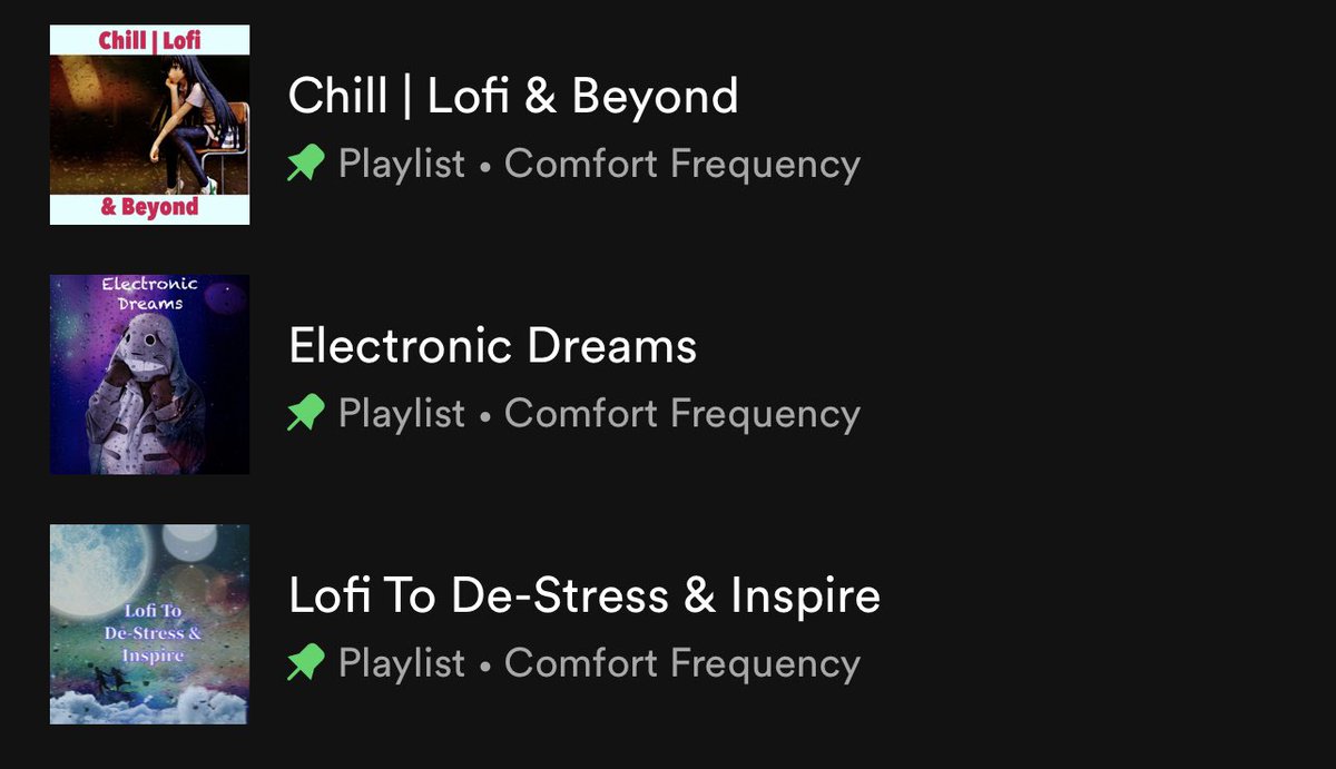 Updating my 3 Playlists
Please submit music below !

MUST be Lofi, chill beats , Downtempo, or chill electronic music 
 
1.) Have to be following me 😊
2.) Submit your track below 

#spotifyplaylist #music #playlistcurator #lofi #lofibeats #electronicmusic #downtempo #producers