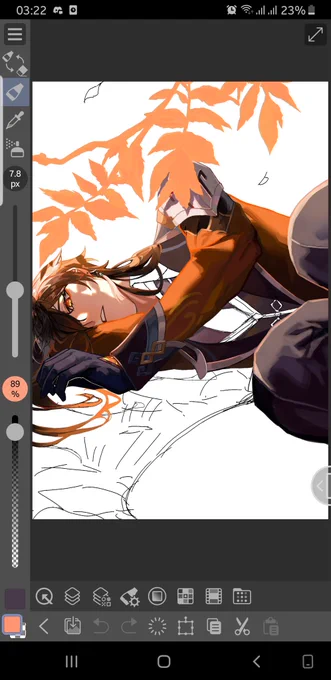 Wip progress (drew this on phone because my computer broke atm) 