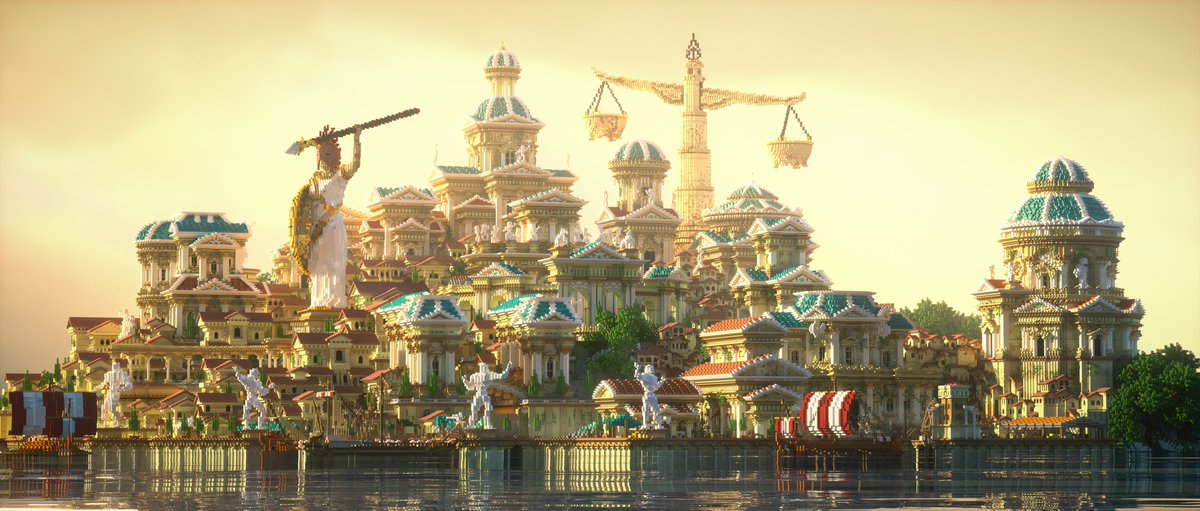 Hey, we wanted to introduce our new Greek Project!

Built by: <a href="/AventureStudios/">A Venture Studio</a>  
Render by:  <a href="/_AViNIU_/">AViNIU</a>  , <a href="/Picasso114514/">PICASSO</a> 

#AventureStudios #Minecraft #minecraft建築コミュ #Minecraft軍事部 #Minecraftbuilds