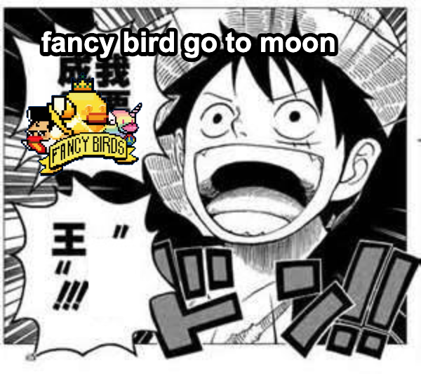Missime13's tweet photo. @Fancybirdsio 
Hello everyone, I made 2 memes for fancy bird, I hope you like it  $fnc https://t.co/MNrx2JsJbZ
