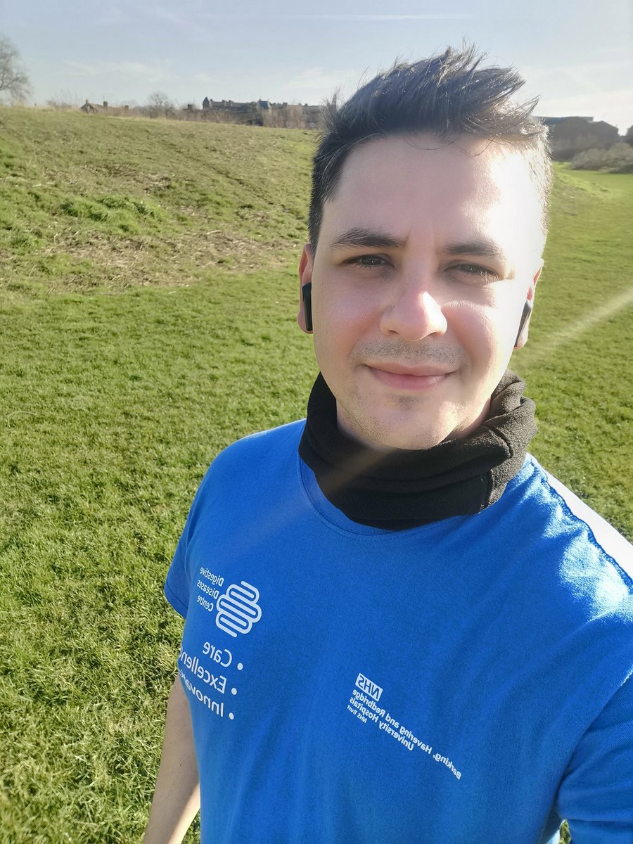 A nice day for a 5k! Recycling my Digestive Diseases Centre #DDC t-shirt for a running top! <a href="/BhrutE/">BHRUT Endoscopy NHS 💙</a> <a href="/BHRUT_NHS/">BHRUT NHS 🏥</a> #NHS #running #MedTwitter