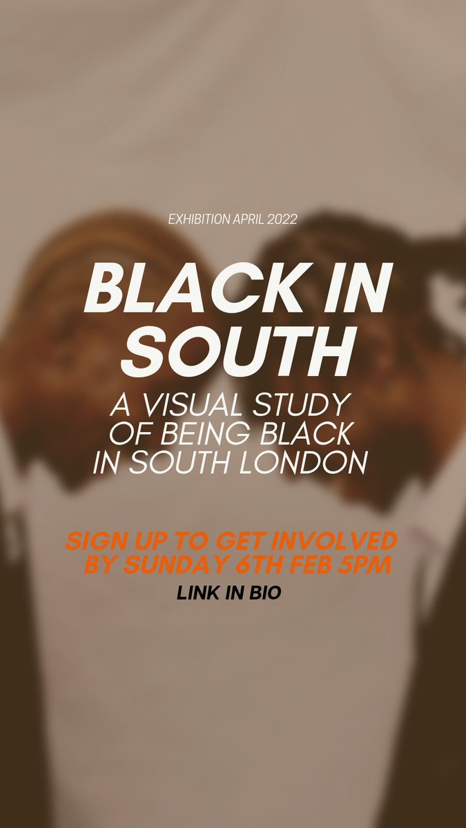 Calling ALL black people connected to Lewisham Borough in anyway (Past/present). To share your experiences &amp; memories (as little or as much as you like). 

Sign up closes 6th Feb 5pm. Link in bio for more info!!

Exhibition in April. Follow on IG to watch it all unfold!