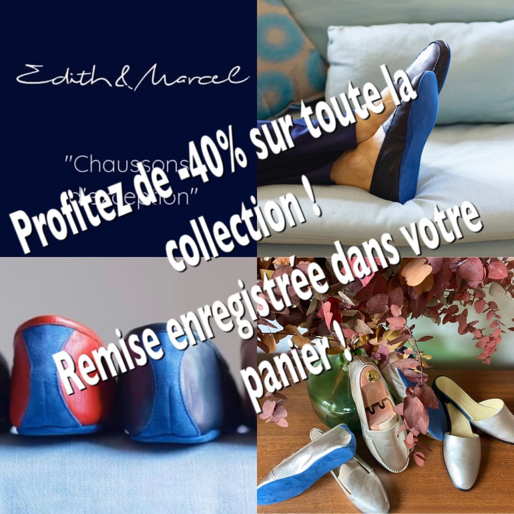 Edith_et_Marcel's tweet photo. Mettez la France à vos pieds !
Souliers d’intérieur 100% Made in France: le savoir-faire de nos artisans à prix tout doux 🥰. https://t.co/ctEfU68aJs #madeinfrance #slippers #artisan #France #edithetmarcel #mode #tendance https://t.co/l5kT1aytI1