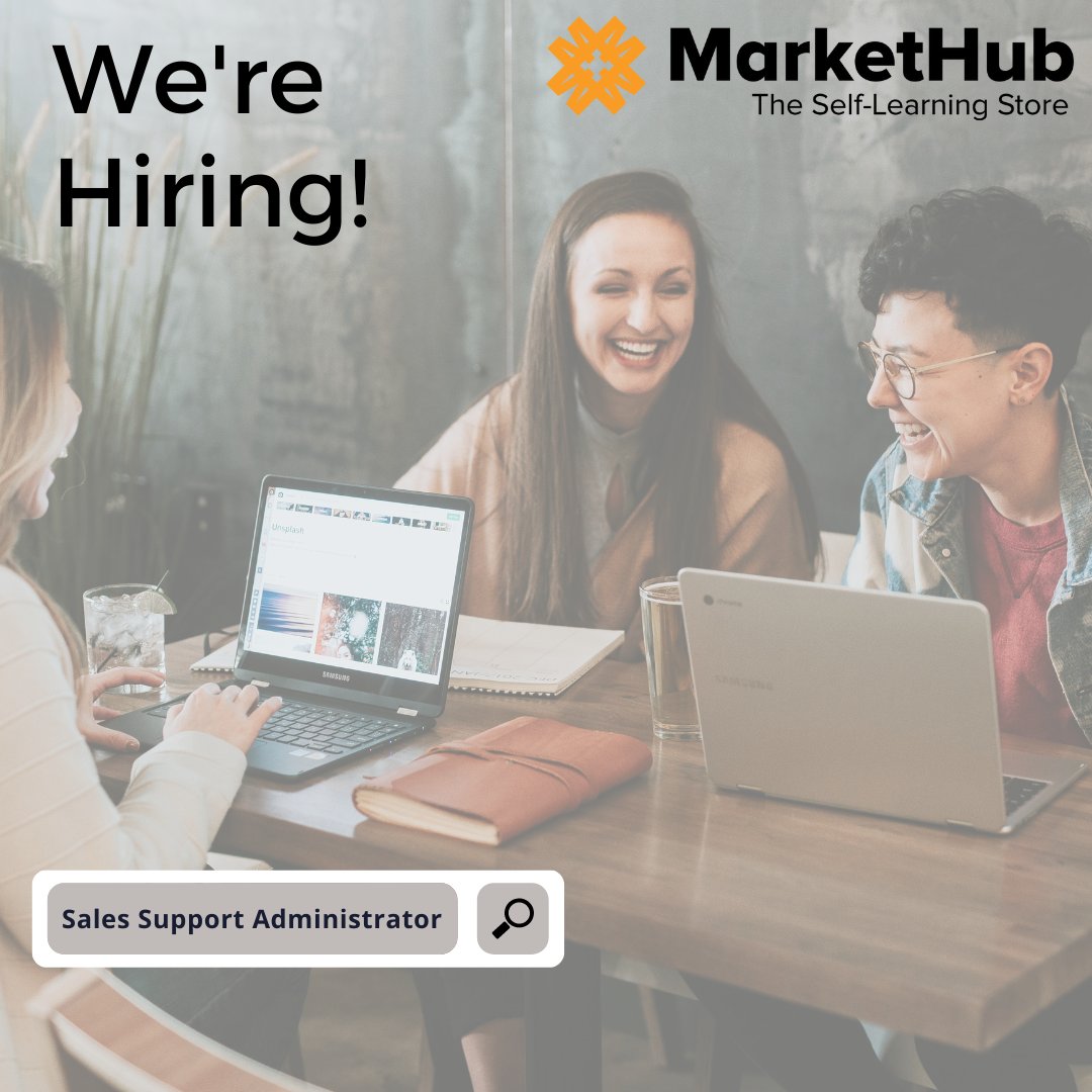 MarketHubTech's tweet image. We are recruiting for a number of roles in #Cork, including a Sales Support Administrator. Know someone who would fit the bill? Direct them to markethub.ie/about/careers/!