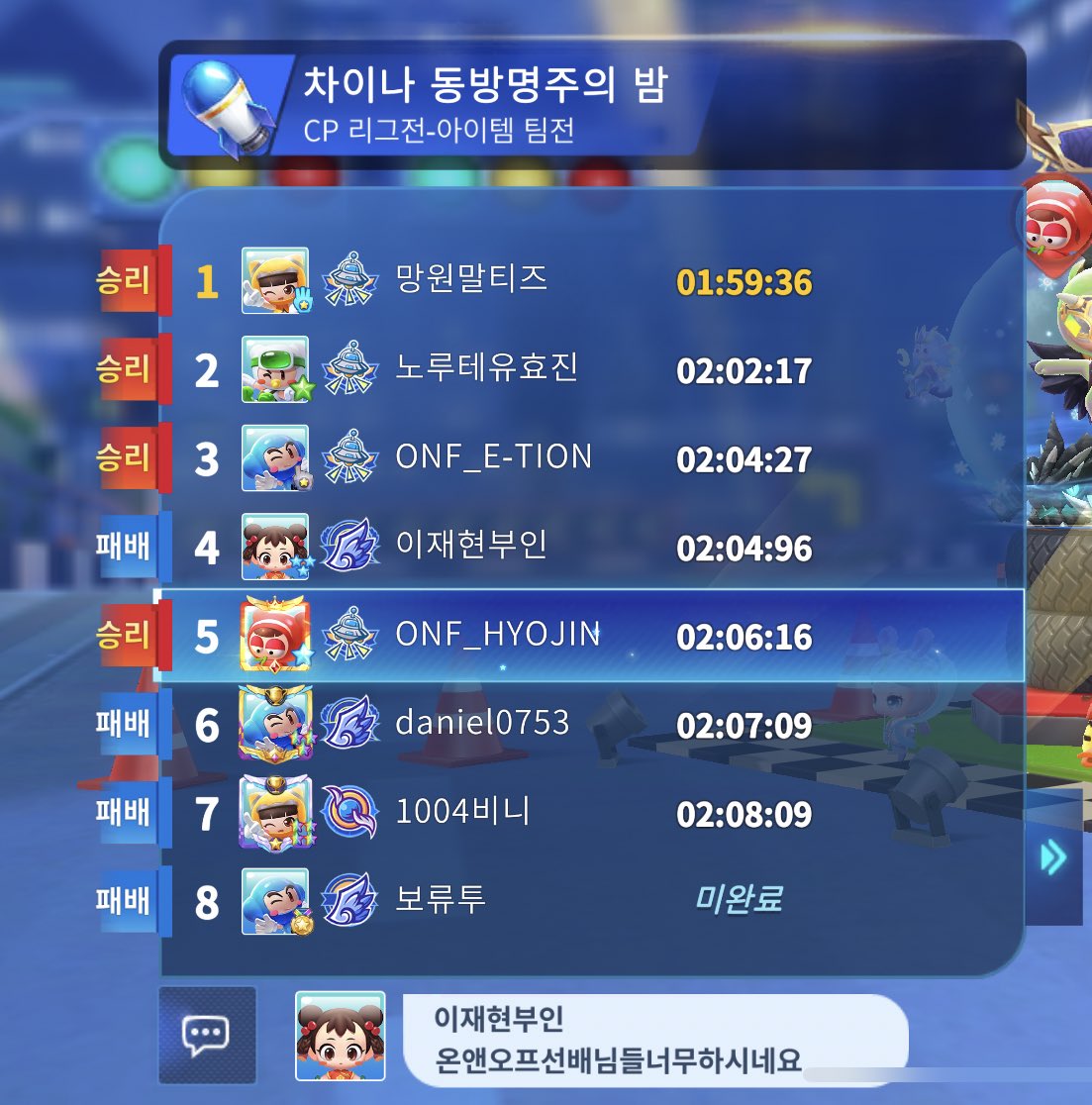 tattoo_onf's tweet image. 어제 씨피전 할때 개웃겻음