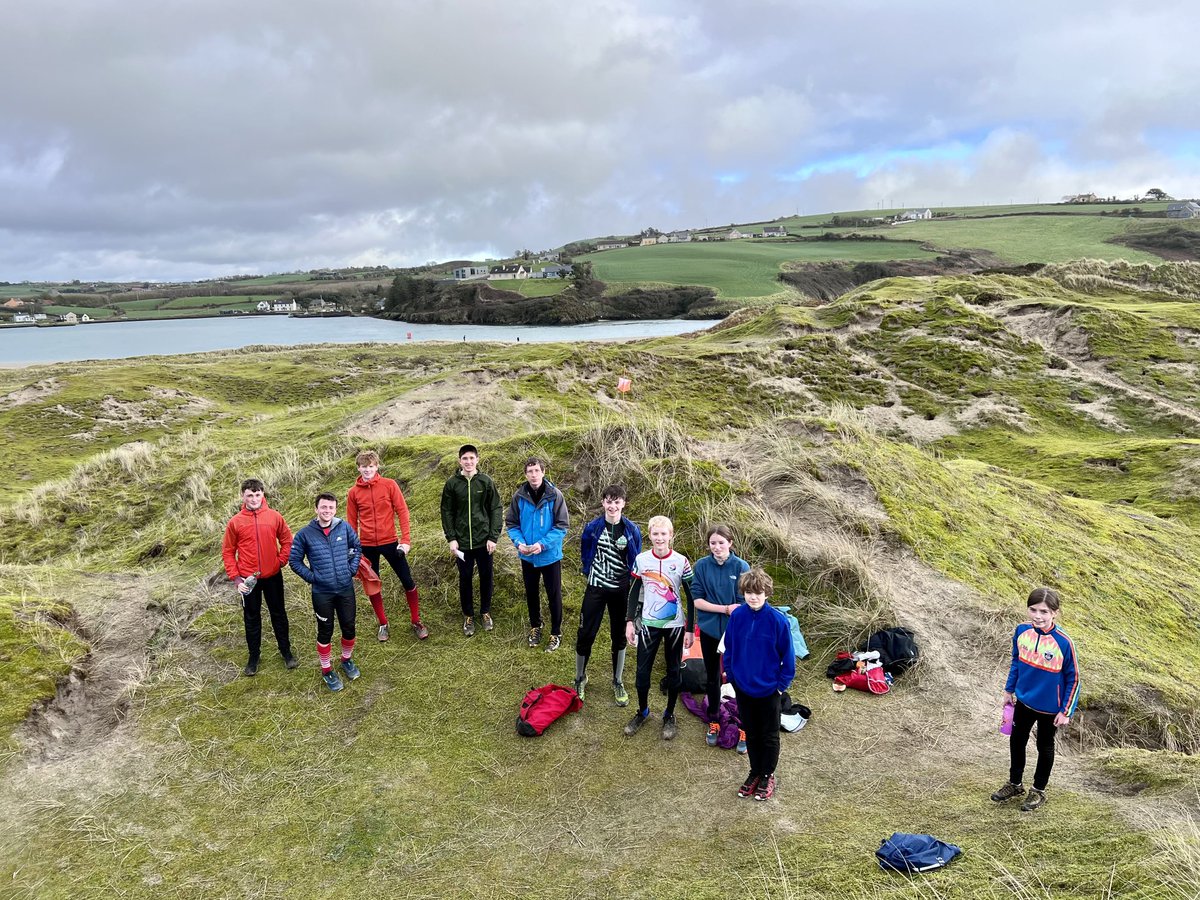 Irish Junior orienteering training Inchydoney sand dunes ⁦<a href="/orienteeringIRE/">Orienteering Ireland</a>⁩ ⁦<a href="/sportireland/">Sport Ireland</a>⁩