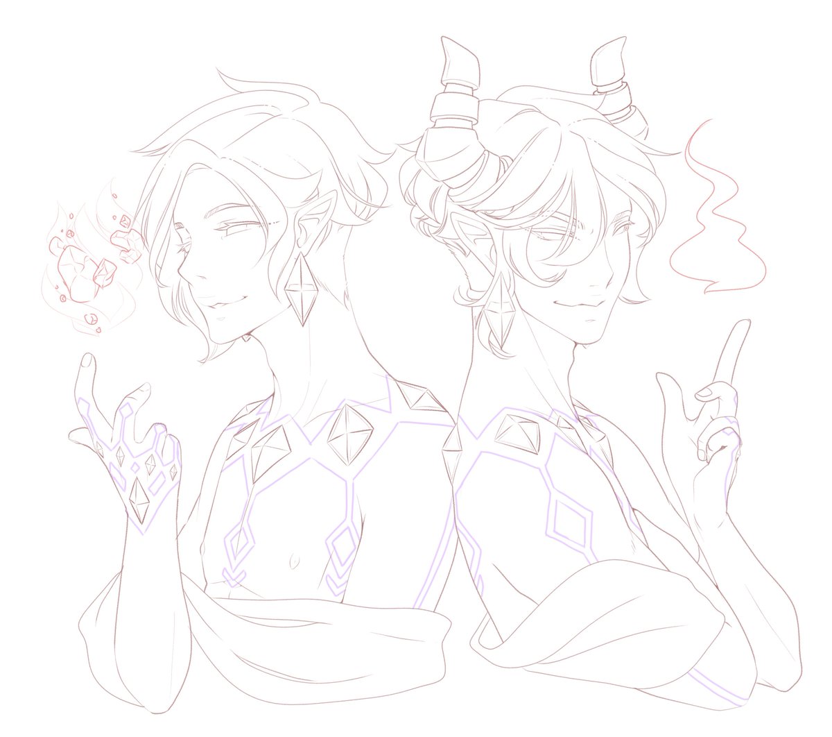 xMinigini's tweet photo. Commission WIP I'm just way too happy with to not show before i spoil it with color xDD
#lineart #mangaart #animeart #Demon #commissionsopen #bustshot https://t.co/LSyMCdX2bd