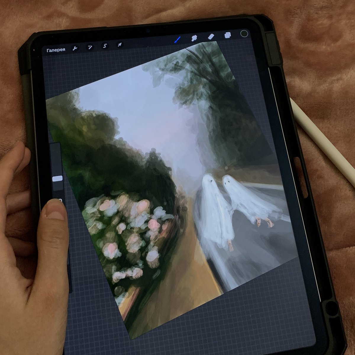 If you knew what kind of history this couple has... wow. Preparing sketches for a full-length painting 👻