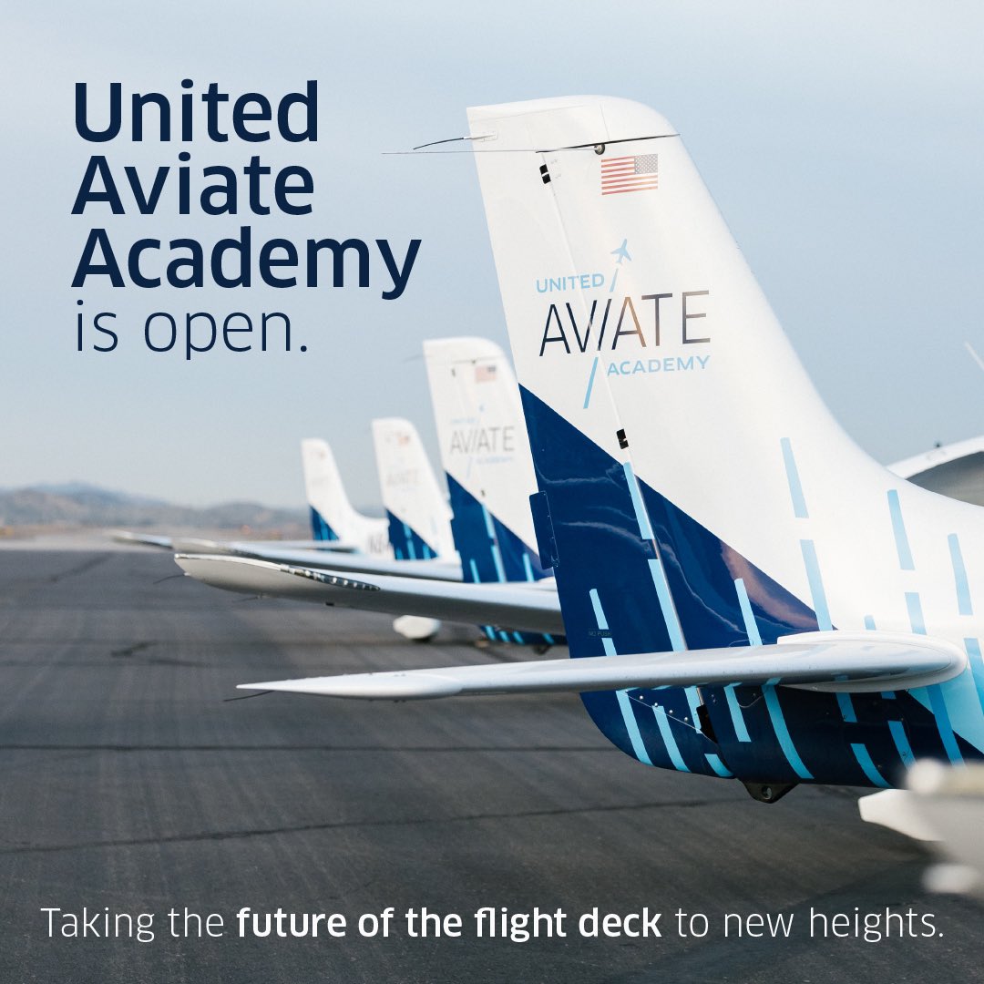 JMRoitman's tweet photo. United Aviate Academy is now open and operational!  Changing lives by reducing barriers to an amazing career path! @weareunited @39100ft https://t.co/hepQpBZ3Ih