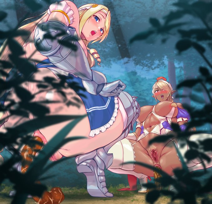 世界を旅する勇者たち、当然いつもトイレでできるとは限らないのです🌿💩🌿 