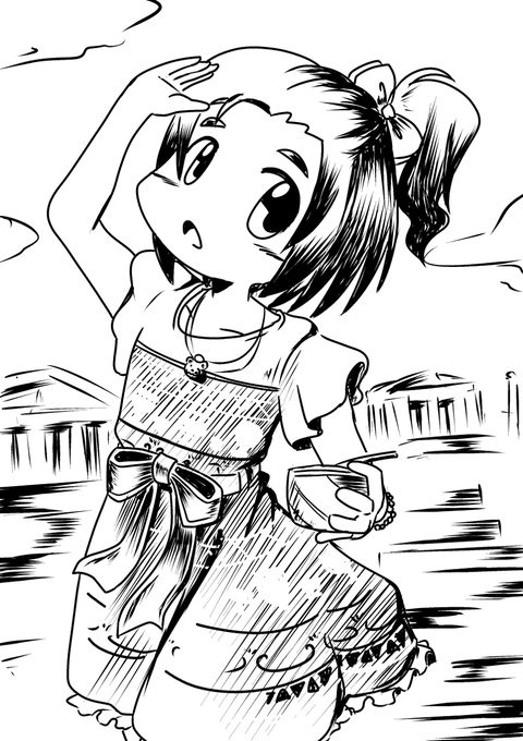 心がギリシャに帰りたがっている(アニバ復刻待ち) 
#モバマス版深夜の真剣お絵かき60分1本勝負 