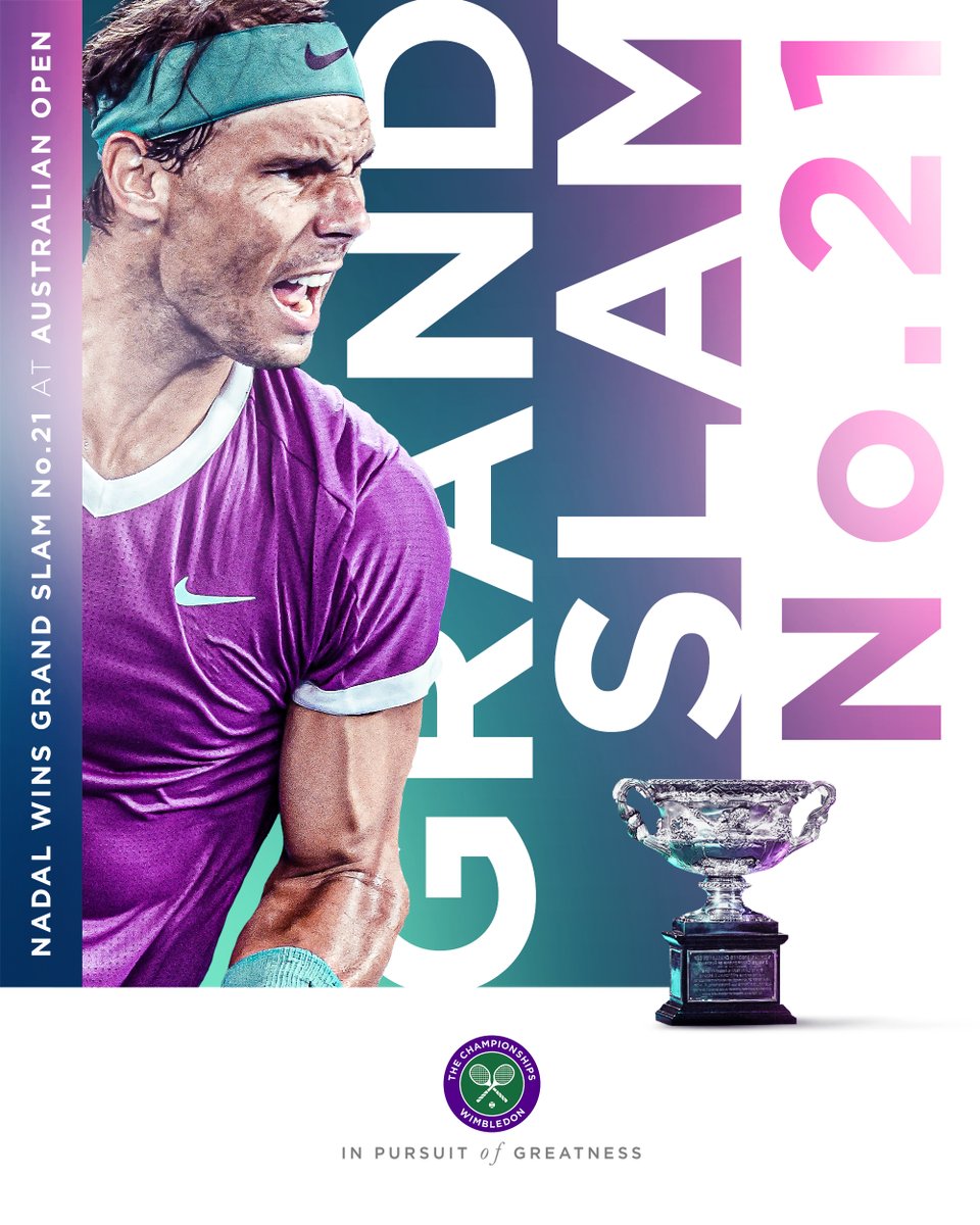 A lifetime of fight, effort and determination, all leading to this moment.

<a href="/RafaelNadal/">Rafa Nadal</a> wins his second <a href="/AustralianOpen/">#AusOpen</a> to set a new men's Grand Slam record 🏆