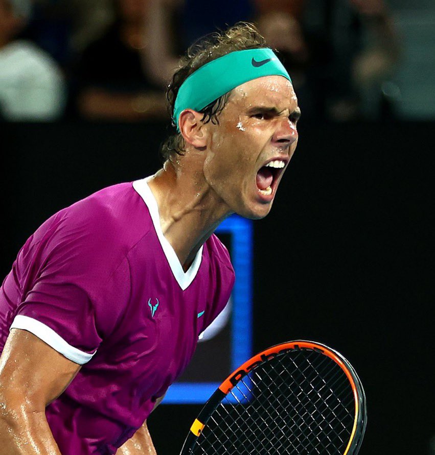 Rafael Nadal becomes the only man in Tennis to win 21 Grand Slams. 

At age 35, wins a 5 setter, 5 hours match, 2 sets down, the last he did this was in Wimbledon 2007.

Dedication. Determination. Desire 

Legend. 

#RafaelNadal #Nadal #AusOpen #AustralianOpen #VamosRafa
