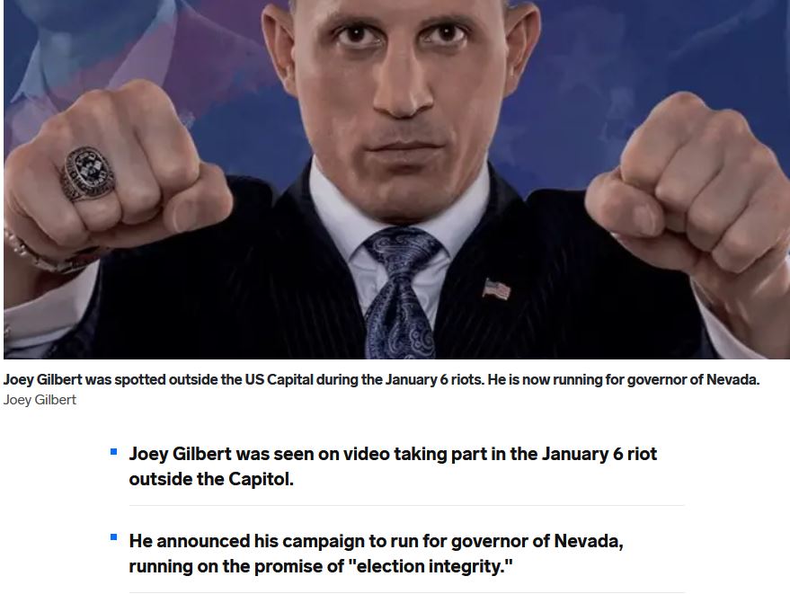 Lynette30067504's tweet photo. Boone Cutler, Vets for Trump and podcaster, stormed the Capitol with his little bro who works with Joey Gilbert - running for gov of Nevada.

And Joey Glibert's dad was there too.

https://t.co/YzdkqhjJBt https://t.co/QxhAYgu9hr
