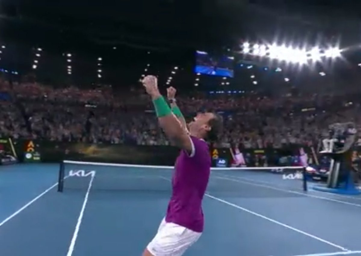 Don Rafael Nadal, otro espectáculo de partido en una carrera de leyenda 🙌