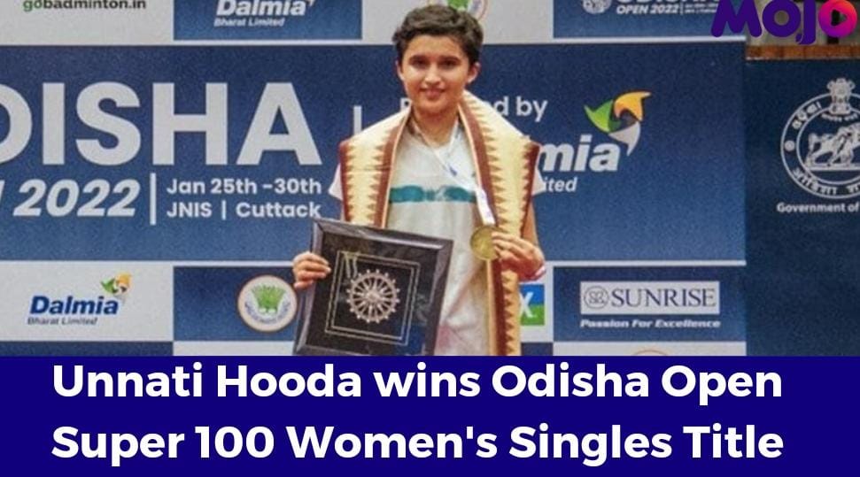 themojostory's tweet photo. #UnnatiHooda, 14, became the youngest Indian to win a #Super100 tournament as she defeated compatriot #SmitToshniwal in straight games to claim the women's singles title in #OdishaOpen badminton tournament on Sunday. https://t.co/KDLieQW47v
