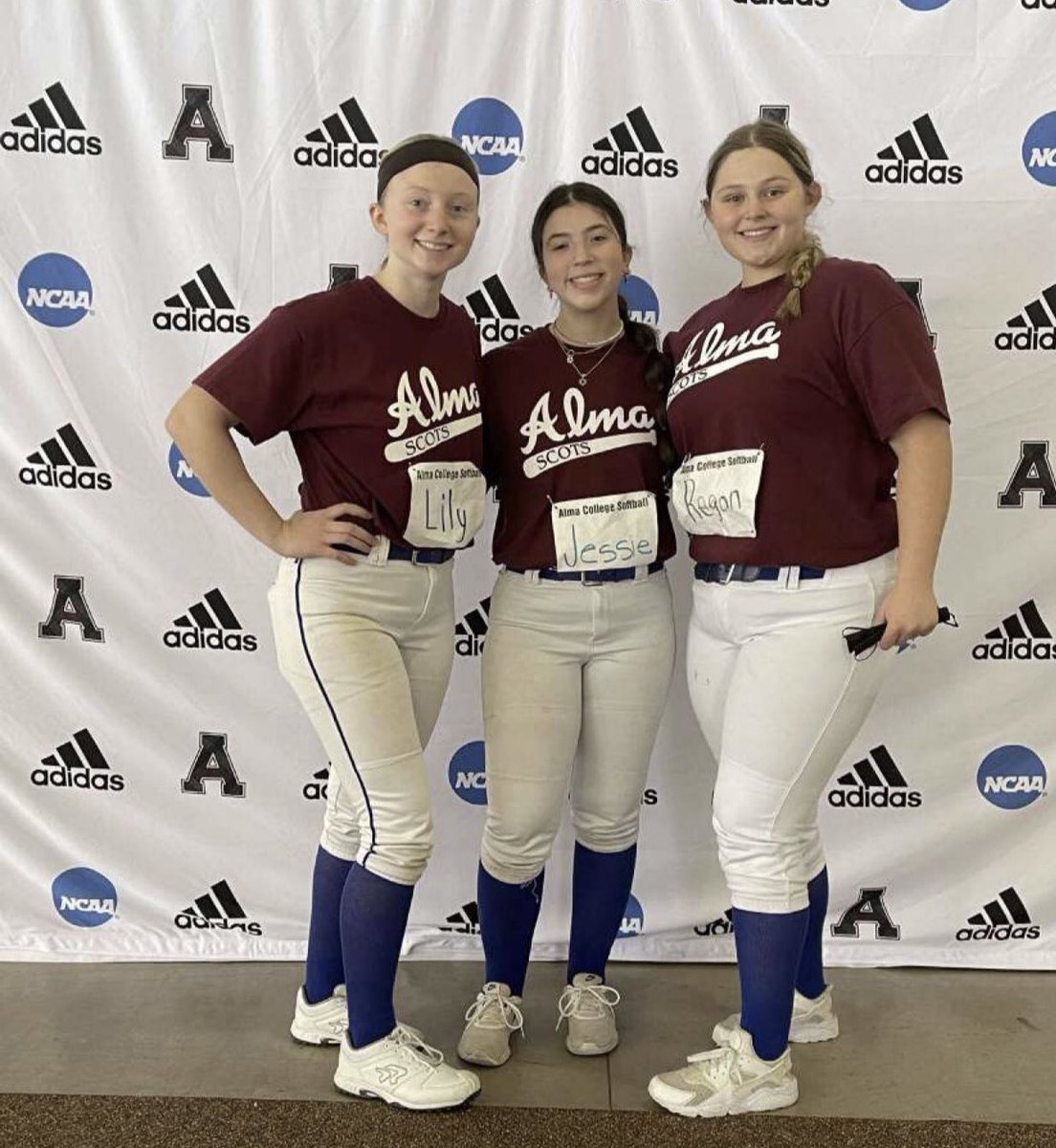 A few of our players working hard <a href="/AlmaScotsSB/">Alma College Softball</a> camp. <a href="/LilyMalamis/">Lily Malamis</a> <a href="/reganmurray88/">Regan Murray</a> we are proud of you.