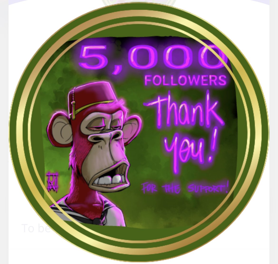 So <a href="/MoPeet1/">MoPΞΞT.ΞTH Filter 👑 🍌Degen to the max</a> is about to hit 5k followers. He needs 16 more follows and he drops the free POAP. I said FREE POAP.