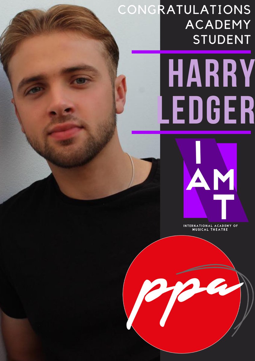 Congratulations to our Academy Student, Harry Ledger! 

Harry has been offered the 3 year Musical Theatre degree at PPA and we are so proud of you! 

#TheIAMT #IAMStudent #IAMAStudent #IAMProud #PPA #TeamIAMT #Congratulations <a href="/PPAcademyUK/">P P A</a>