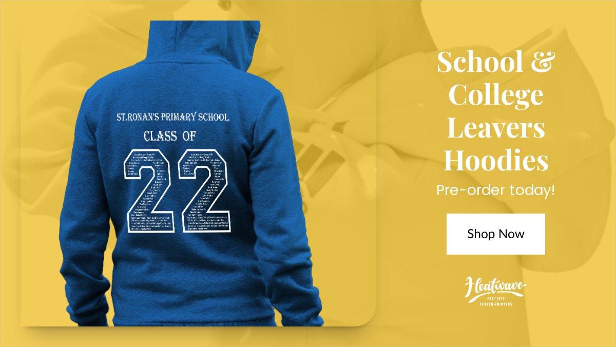 Pre-oder your Leavers Hoodies today to save money and beat the rush! Great offers available on orders placed before 1 April 2022. Visit bit.ly/3GasxLj to place your order #leavershoodies #schoolleavers #collegeleavers #universityleavers #hoodie #classof2022 #heataveprint