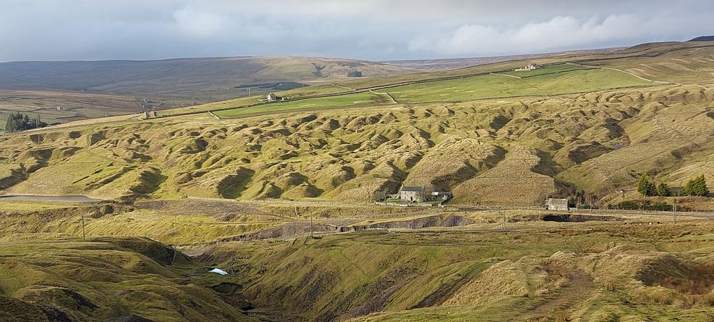 SteveTrotter1's tweet photo. The industrial landscape of #BurtreePasture above #Cowshill #UpperWeardale #Durham @NorthPennAONB ... the largest former #leadmine in the #North https://t.co/rG446ttHST