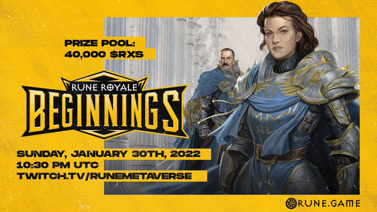 Rune_PH's tweet photo. Are you a #RuneEvolution master? ๐ฒโ
Prove your skills at our Rune Royale tournament! ๐ฏ
50,000 $RXS ($750) Prize Pool!๐ฐ
Today @ 10:30 PM UTCโฌ๏ธ
https://t.co/n05gNlIt2S
$RUNE #Metaverse #PlayAndEarn #p2e #MMO #PVP https://t.co/lfPSaTLBCJ