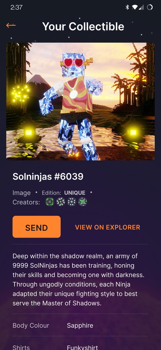 My second ever #NFT #Giveaway win!

Thank you <a href="/SFoxx00/">Steve Foxx</a> for this awesome #Solninja NFT!

This giveaway was available on the Cool Dudes NFT discord. 
discord.gg/H8GFCy4eS5

#nfts #discord #ETH #SolanaNFTs #BTC #Whitelist