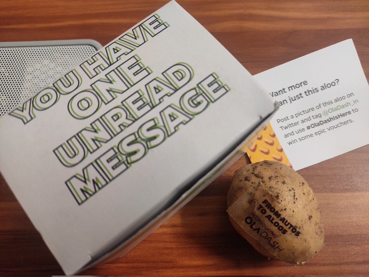 From Autos to Aloo indeed😅👏
@OlaDash_In goes creative to next level!!
#OlaDashIsHere #10MinDelivery #SuperFast