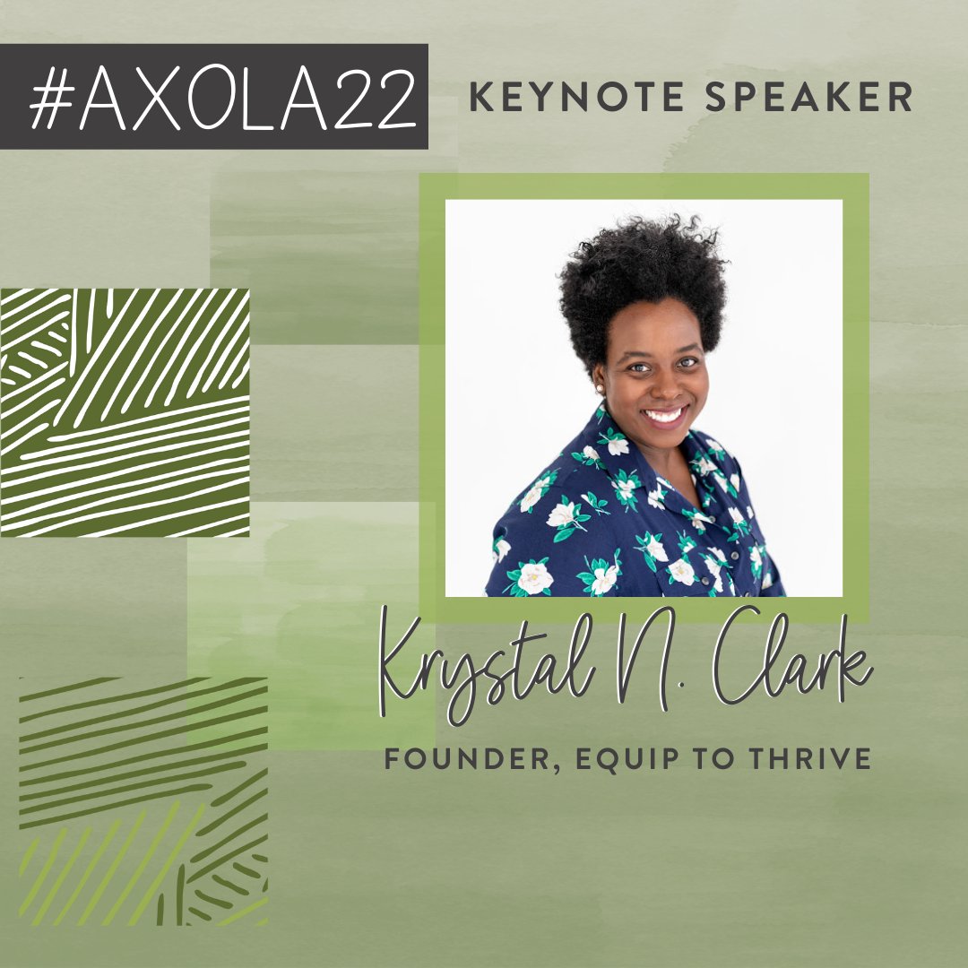 AlphaChiOmegaHQ's tweet photo. We couldn't think of a better way to wrap up the final morning of #AXOLA22 than with a keynote from @krystalnclark! https://t.co/8jgIWgOQXw