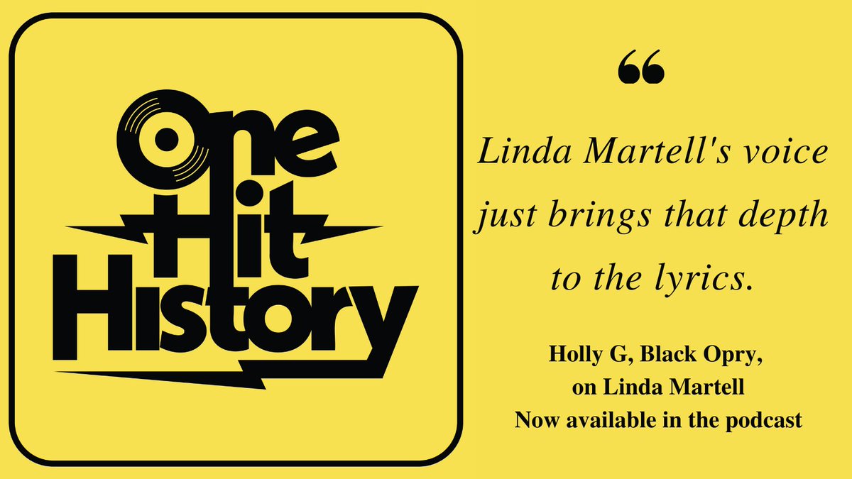 OneHitHistory's tweet photo. A trailblazing country artist from South Carolina finally gets her due. Don't miss @_love_holly_ of @BlackOpry sharing her favorite one hit wonder on #OneHitHistory #podcast.
https://t.co/0XdNEcKp0J https://t.co/CVUaxyCxv2