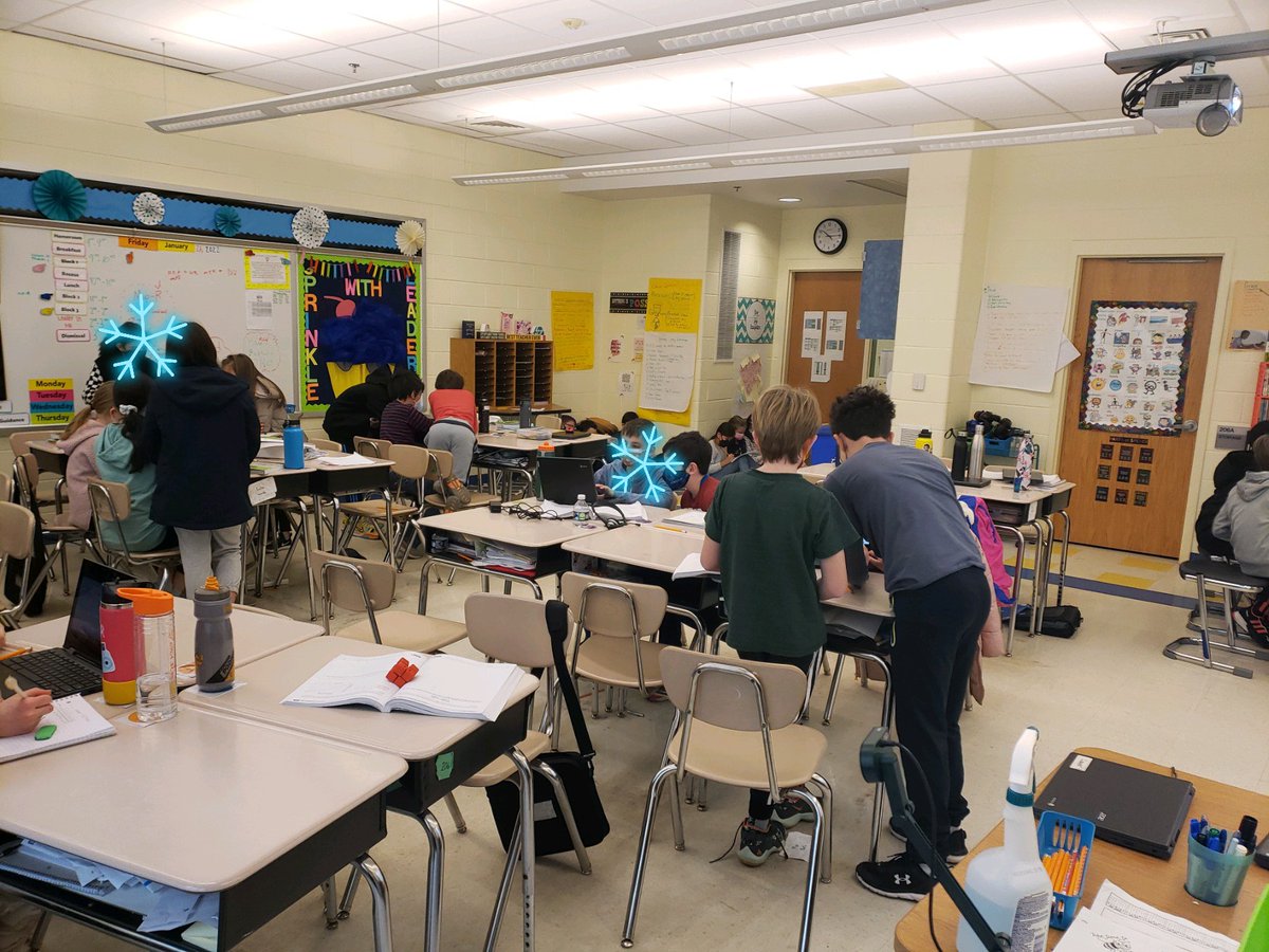 The 5/6 math students loved working collaboratively to solve ratio problems!