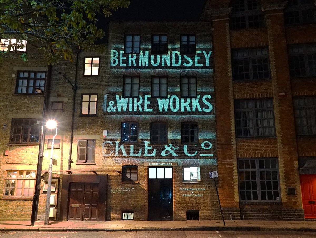 Ghostsigns (Sam Roberts) (@ghostsigns) on Twitter photo Personal favourite, in our book (ghostsigns.co.uk/book), on my Bankside #Ghostsigns Walk (ghostsigns.co.uk/tours) and pictured here within <a href="/craigwinslow/">Craig Winslow</a>'s #LightCapsules (craigwinslow.com/work/lightcaps…) Personal favourite, in our book (ghostsigns.co.uk/book), on my Bankside #Ghostsigns Walk (ghostsigns.co.uk/tours) and pictured here within <a href="/craigwinslow/">Craig Winslow</a>'s #LightCapsules (craigwinslow.com/work/lightcaps…)