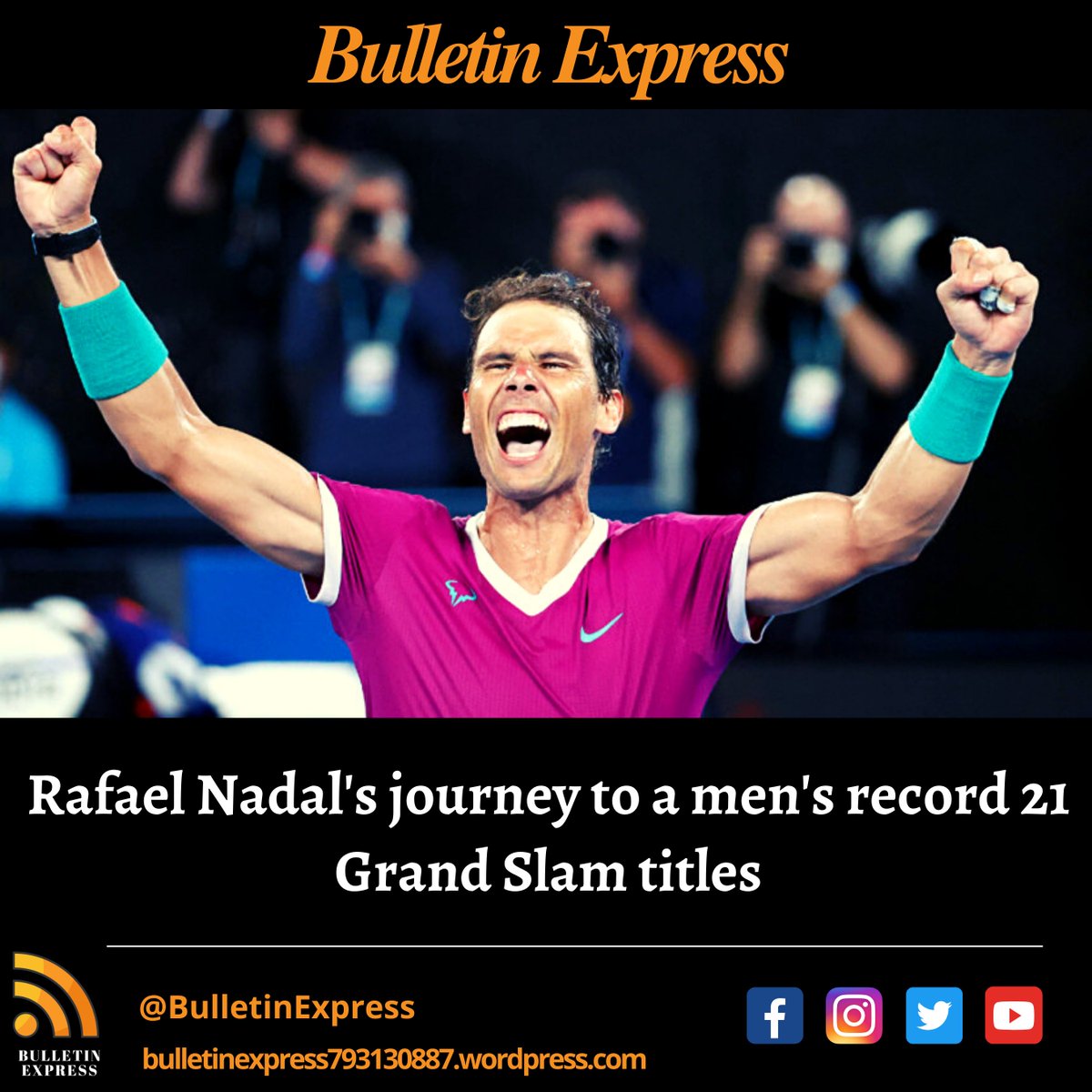 ZS_Sanam's tweet photo. Rafa Nadal edged Daniil Medvedev in a classic Australian Open final on Sunday, roaring back from two sets down to claim a record 21st Grand Slam title.
Source:  https://t.co/kcK0TTo57A...
#Nadal
#classicAustralianOpen
#Record 
@MoJoJamil https://t.co/DmzrxNyFZD