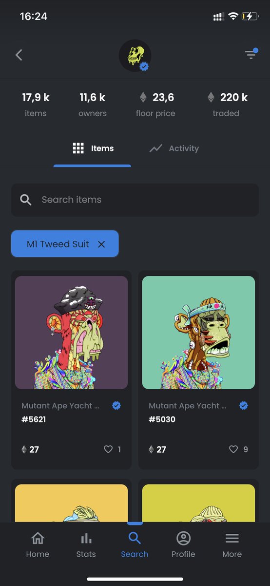 CryptoPicsou's tweet photo. Le Floor de mon BAYC (M1 Tweed Suit) à 27 ETH 🤯

Moi qui pensais acheter le top 😬 https://t.co/oSv5F17CBG