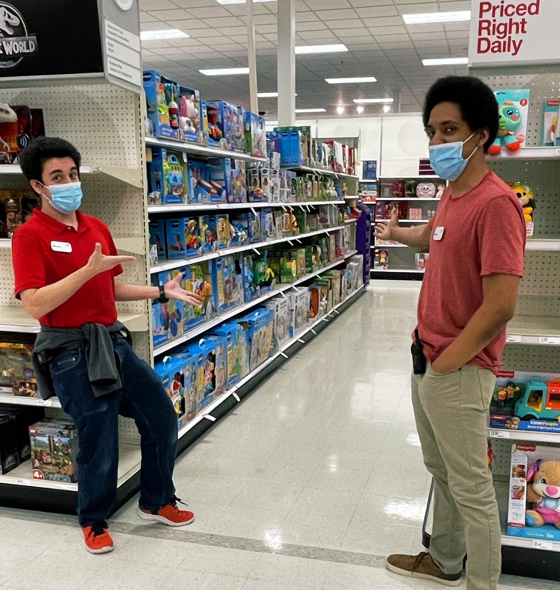 JoseFranjul3's tweet photo. So proud of my hardlines TL Darron and Toys DBO Michael on their execution of the Toys transition! Having people who are passionate is what makes it all worth it! #caregrowwintogether #d311houtx https://t.co/ikqP09WaMp