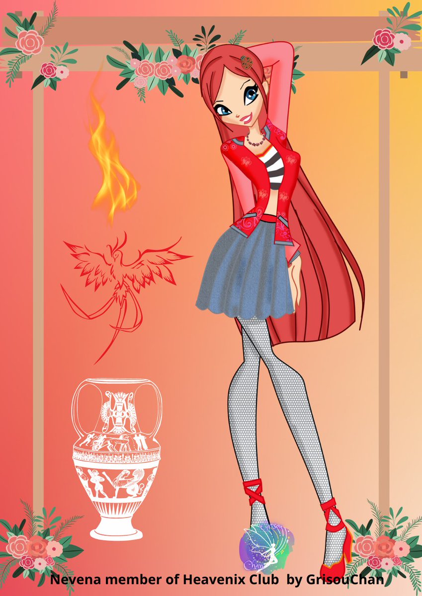 #winx #winxclub #winxcluboc #winxoc  #new #artontwitter #Fire #phoenix #flame #domino  #heavenixclub
https://t.co/zY8xZSyMkh
Vesta is a fire fairy and live in Domino.
She likes mythology story.
She is born on 29th march, the fairy sign is phenix.
https://t.co/epZU4KaVJ0 https://t.co/THvdfHs9XY