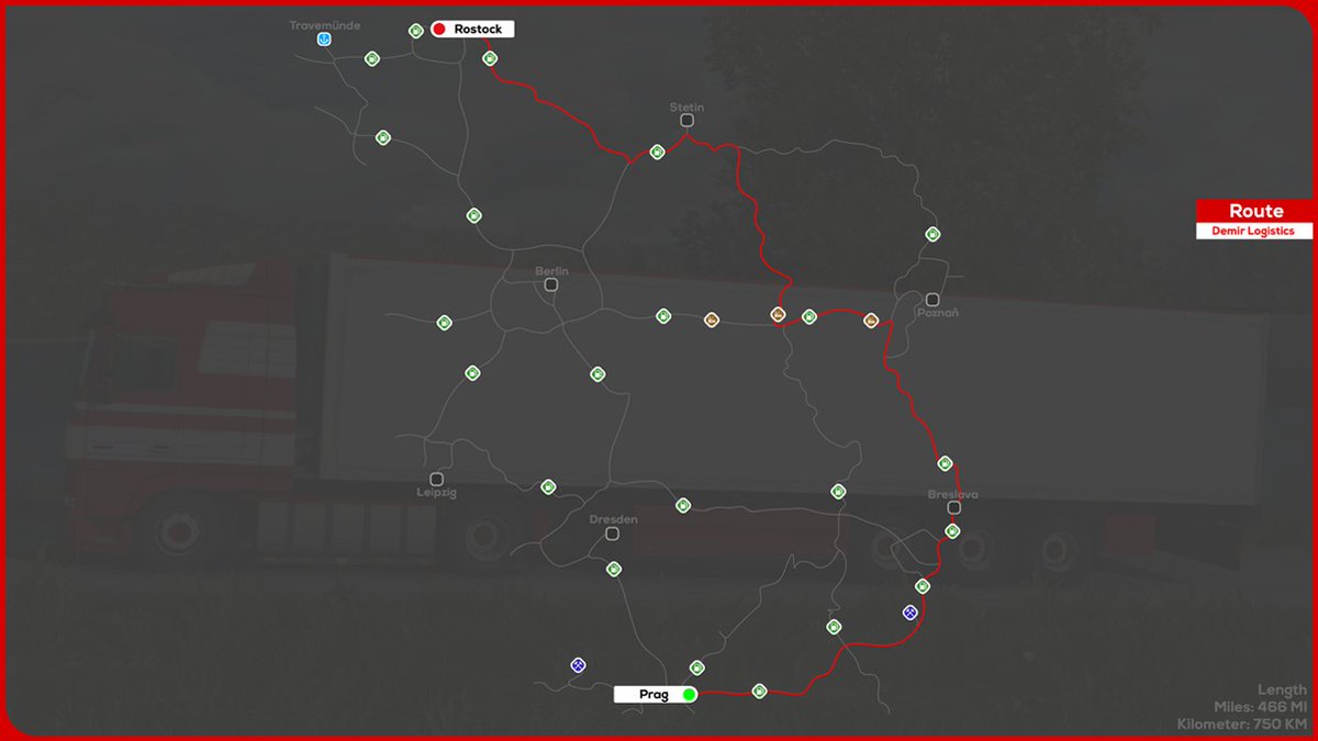 Join us at our January public convoy today!

Convoy will start in Prague and end in Rostock. We will see many historical stone bridges along our route. 

We hope to see you there too!

More Info: truckersmp.com/events/5639

#DemirLogistics #ETS2 #TruckersMP
