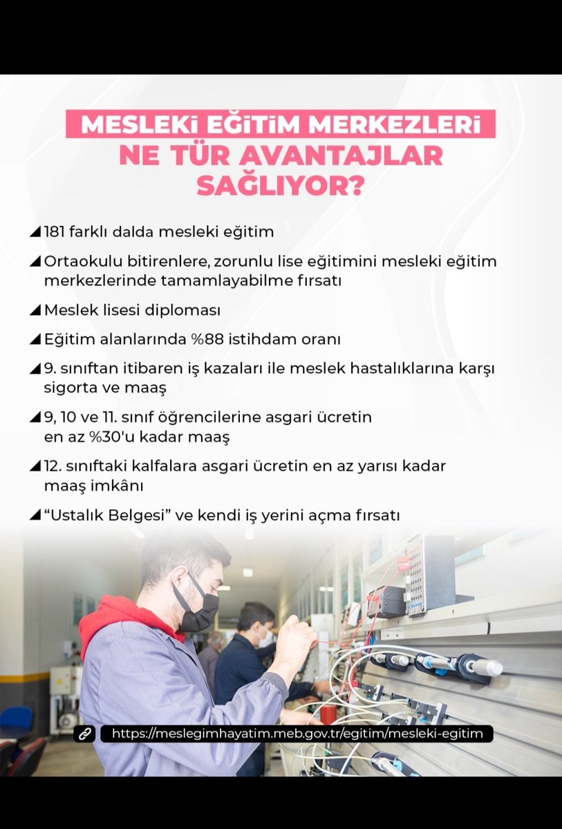 FinikeMtal's tweet photo. Üreten nitelikli neslin yetiştirileceği Mesleki Eğitim Merkezleri seni bekliyor https://t.co/bypXX2ueWa
