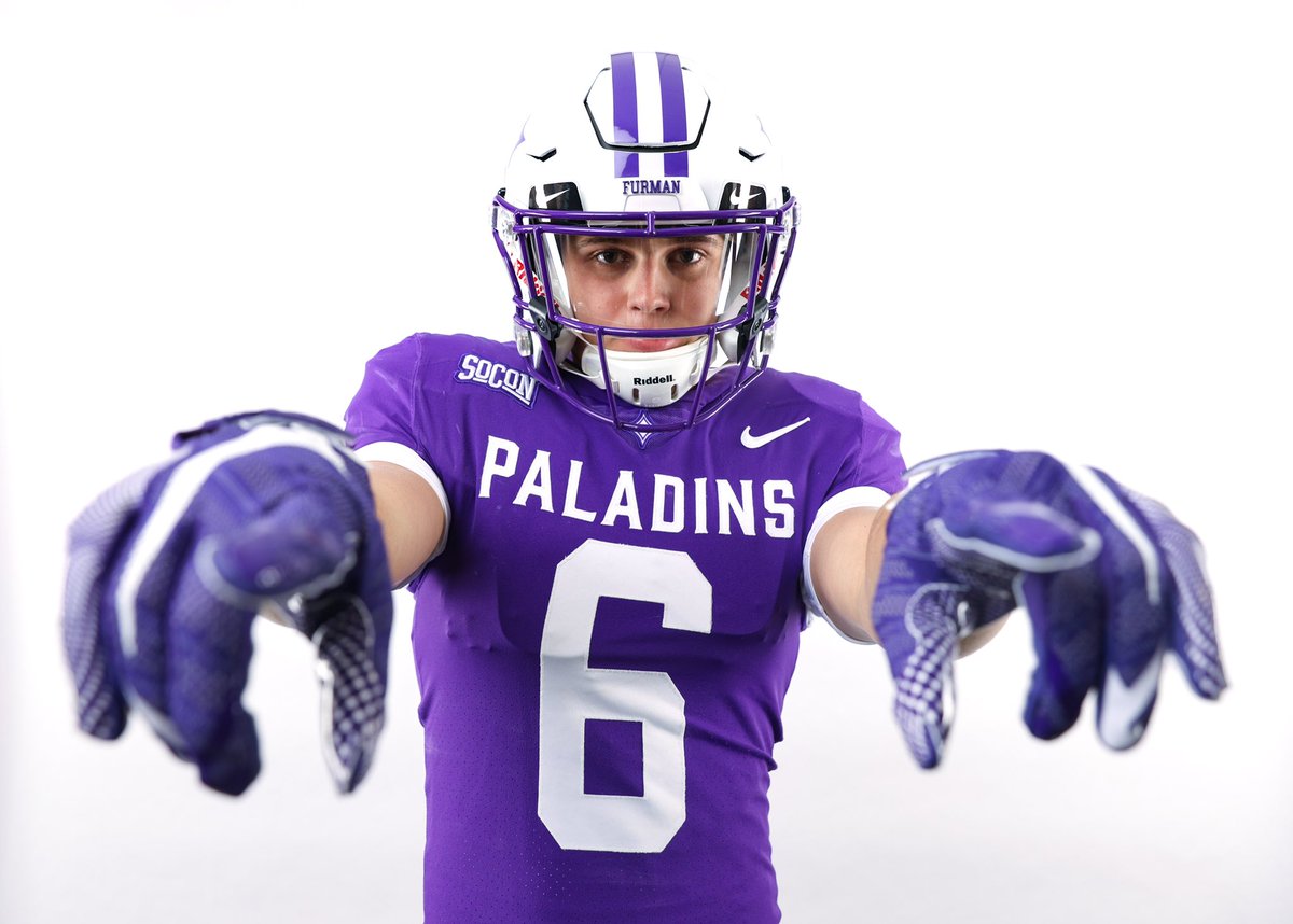 benferguso_n's tweet image. I’m COMMITTED ! 🟣⚔️ @PaladinFootball @FUCoachHendrix @brianbratton @Antonio_Wilc @Justin_Roper