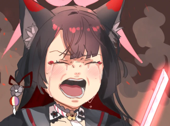 ワカモの泣き顔可愛いよね #ブルアカ 