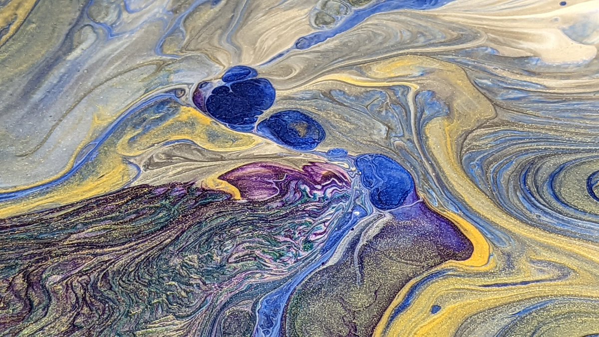 Some awesome shots from last night's paint pour! Thank you <a href="/MixMediaGirl/">Mixed Media Girl</a> for the February Date Box! It was so much fun! We may have gone rogue and did a third pour, over a <a href="/wekster2507/">Vedran Marjanovic Wekster</a> Mini Jim! youtu.be/LHGFrT_QKPM
