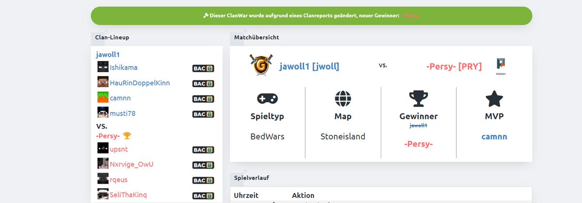 Der Clan Jawoll1 hat auch Sperre!
Gebannt Spieler "musti78"