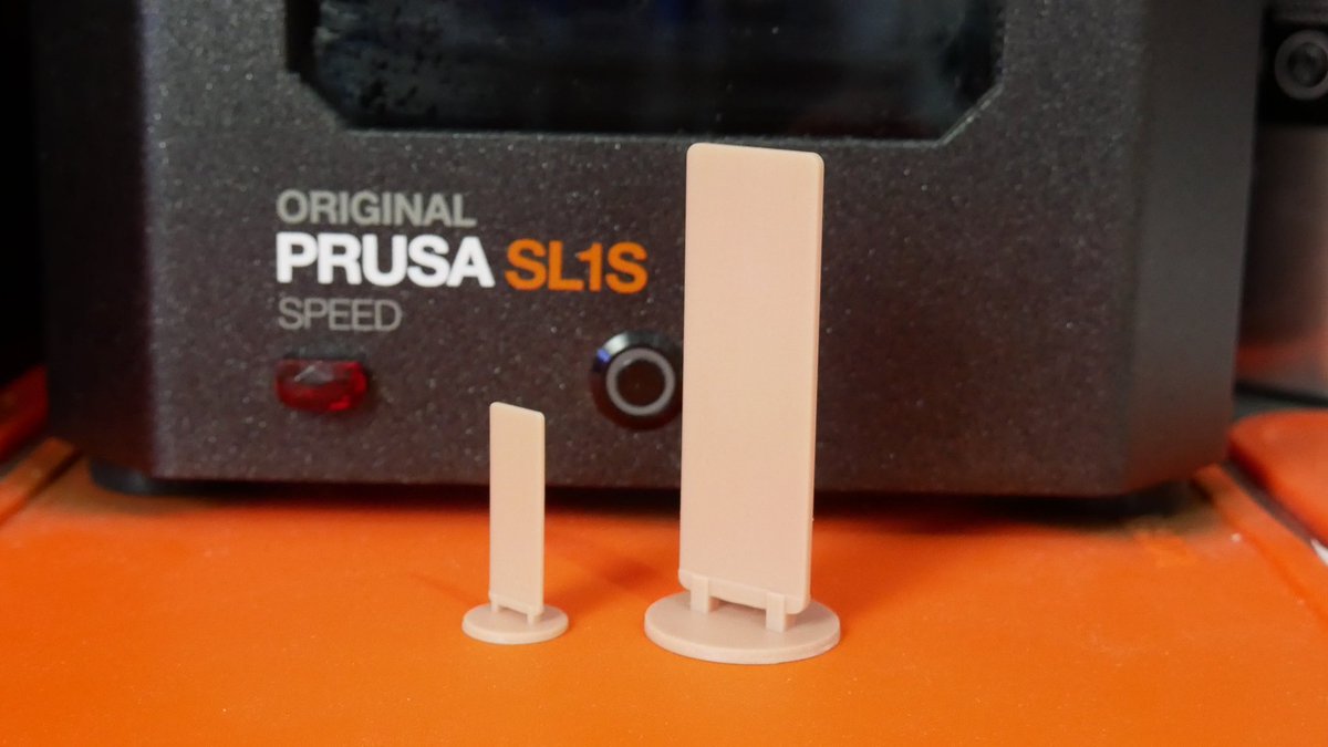 de3dprintman's tweet photo. I made these 1/43 and 1/8 scale F1 Parce Ferme signes in @adskFusion360 and printed these two test pieces on the #PrusaSL1SSpeed by @josefprusa in #Liqcreate Premium Model (Custom skin tone color). They came out great so time to print a large batch. Just two hours per set.

#3dp https://t.co/k7I8GtcnI2