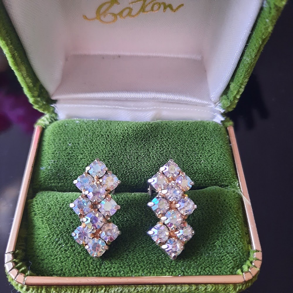 MaxSoldAuctions's tweet photo. Some beautiful earrings that will make any outfit shine! Thanks to our #MaxSold buyer Harmony, for sharing her awesome #auction find! #SundayVibes https://t.co/ndQBVjNtlF