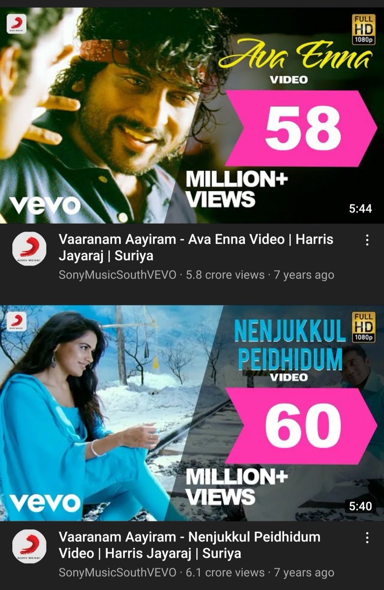 HarrisKerala's tweet photo. @Jharrisjayaraj 252*million view's നേടിയ ഹാരിസ് ജയരാജ്‌ ആൽബം   😍😍😍😍😍😍    ...

വാരണം ആയിരം ❤  ഹാരിസ് ❤സൂര്യ ❤ഗൗതം ❤    മ്യൂസിക്കൽ ട്രീറ്റ് 🤩🤩🤩🤩💕💕 https://t.co/MJMZIiFvw6