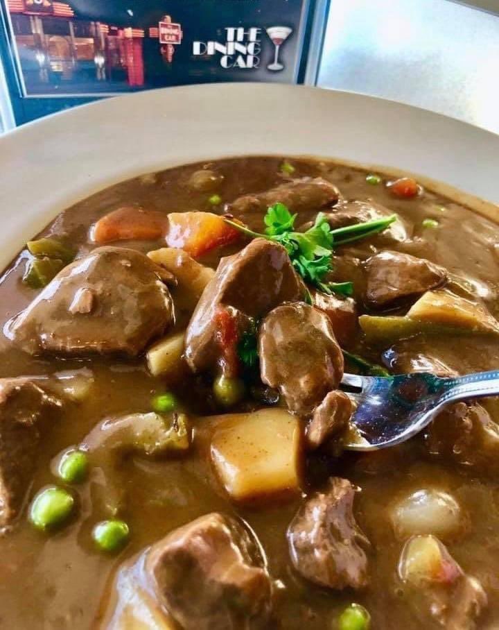 _TheDiningCar's tweet image. WOW! It's cold outside.  Warm up with our Old Fashion Beef Stew.  On the menu today 11:00 am - 2:30 pm and available on our take home "Heat &amp;amp; Serve" menu.  #meetmeatthecar