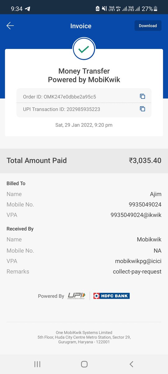Azeemshaikh786's tweet photo. @CoinDCX pleas help me amountnot crrfit in INR account

Amouny debited from mobikwik wallet https://t.co/7aYkOIapRp