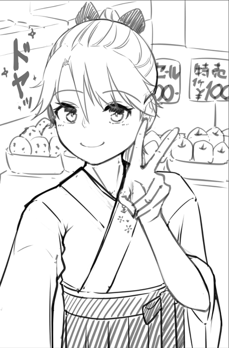 ホッショさんからたまに送られてくる自撮りは店内が多いという落書き 