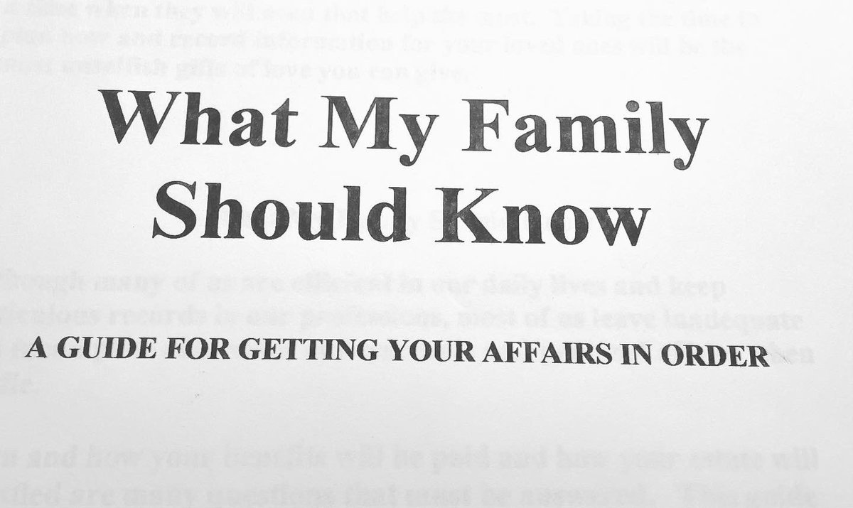 Shaunya_Chavis's tweet image. Spending part of the weekend tackling one of my 2022 goals by modifying our “What My Family Should Know” documents.Funny though how differently I feel now about assigning assets, heirlooms &amp;amp;property from when I initially did this years ago. How things change #pandemicperspective